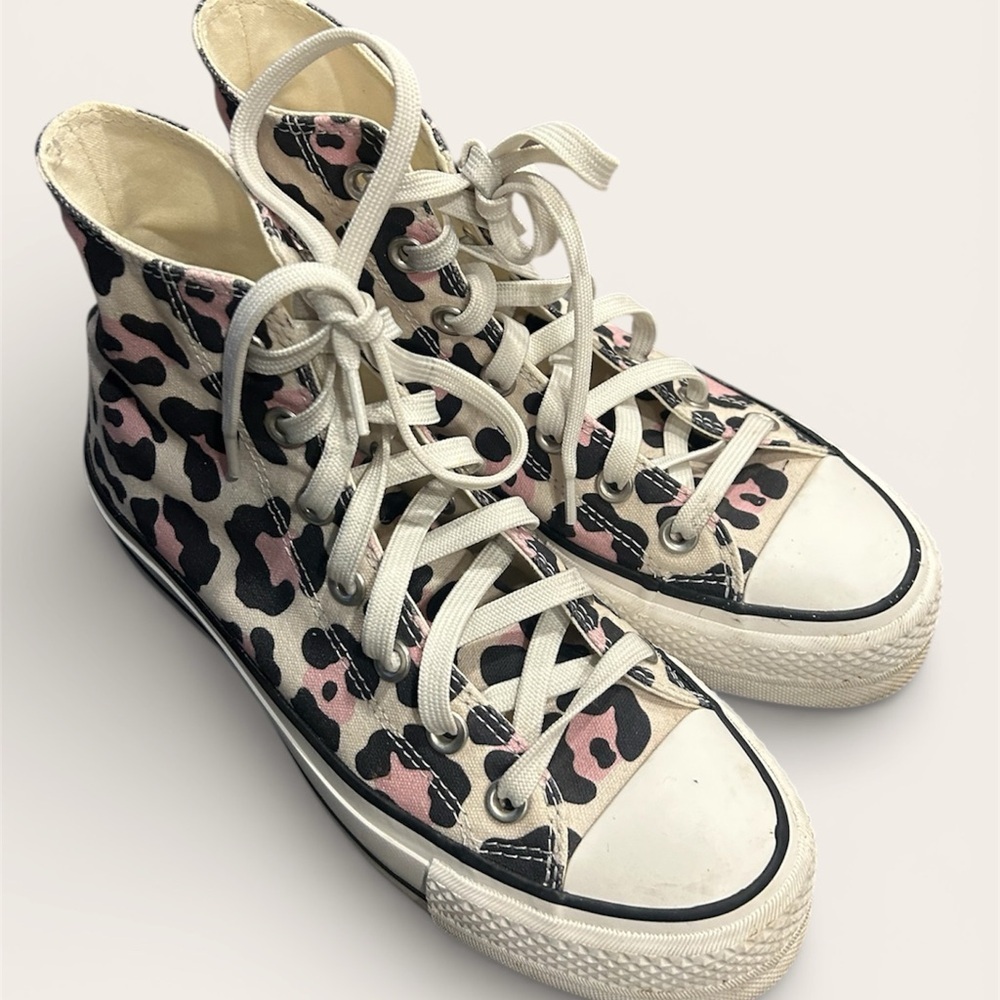Converse platform Leopard High-Top Sneakers - Picture 3 of 5